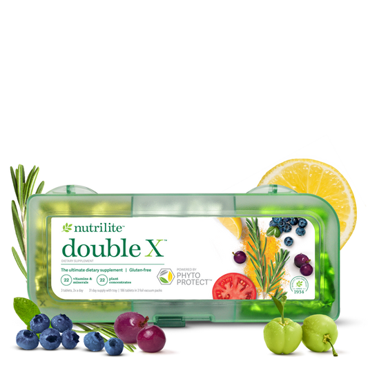 Nutrilite™ Double X™ Vitamin/Mineral/Phytonutrient Supplement - 31-Day Supply with 3-Compartment Case