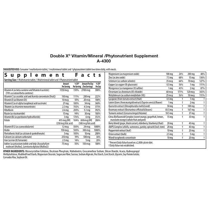 Nutrilite™ Double X™ Vitamin/Mineral/Phytonutrient Supplement - 31-Day Supply with 3-Compartment Case