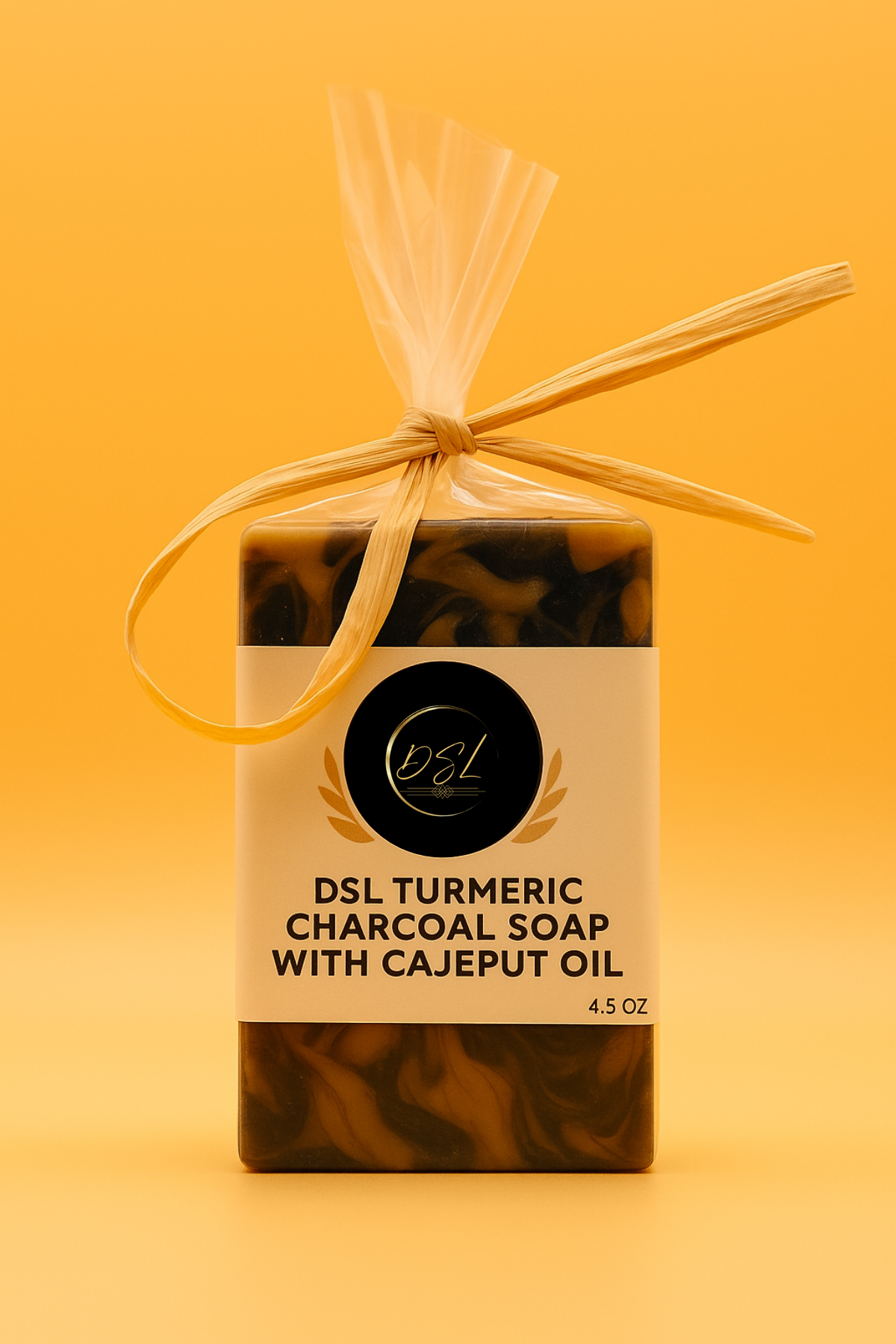 DSL Turmeric Charcoal Soap with Cajeput Oil