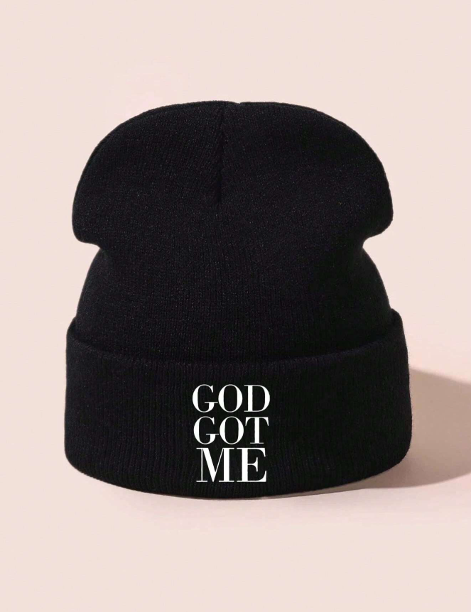 Outdoor 'GOD GOT ME' Embroidered Beanie Hat