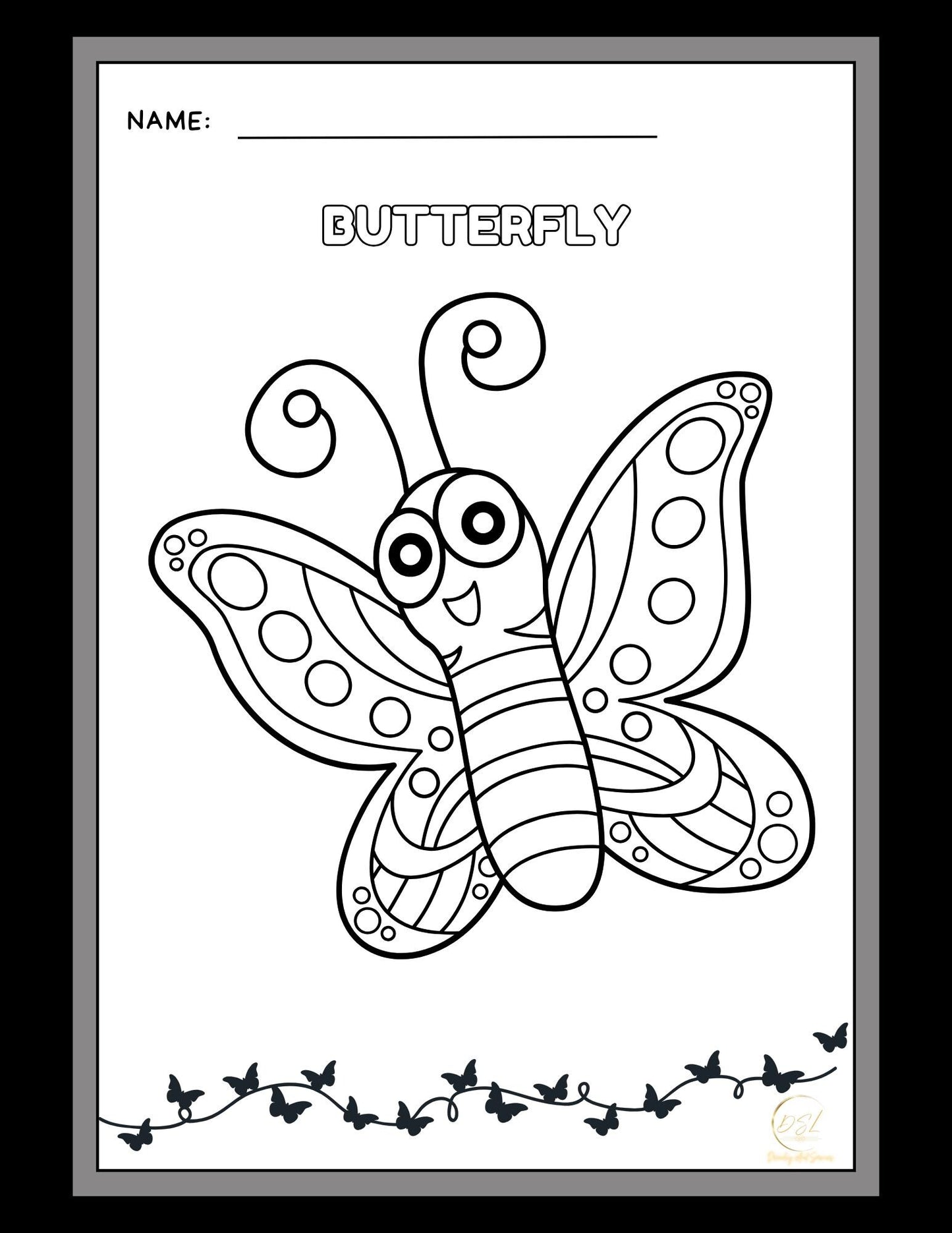 Animals Coloring Pages Activity Worksheet | Black and White | Illustrative Style