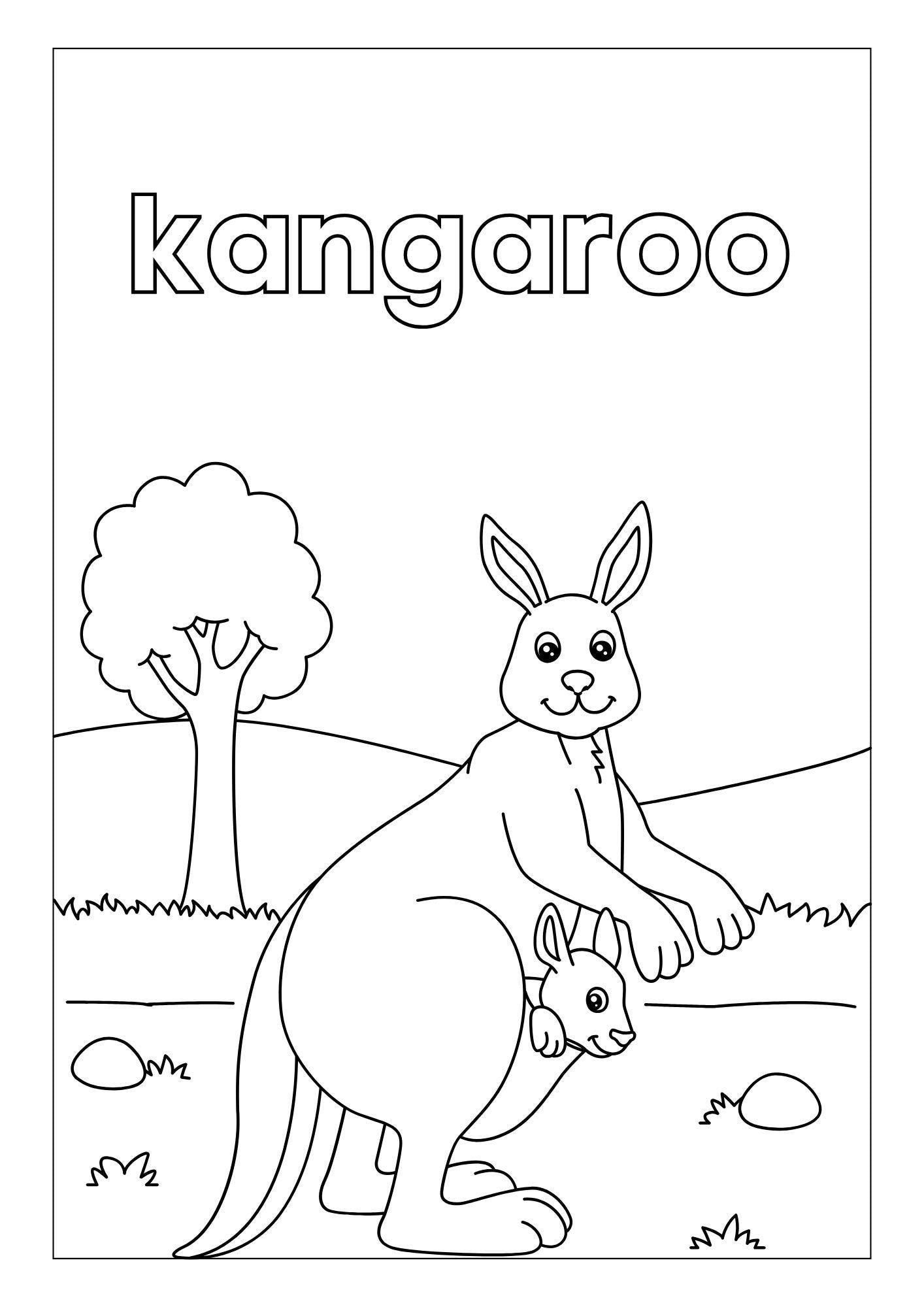 Animal Habitats Coloring Book in Grayscale Illustrative Style